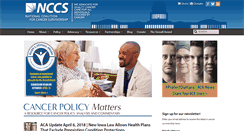 Desktop Screenshot of canceradvocacy.org